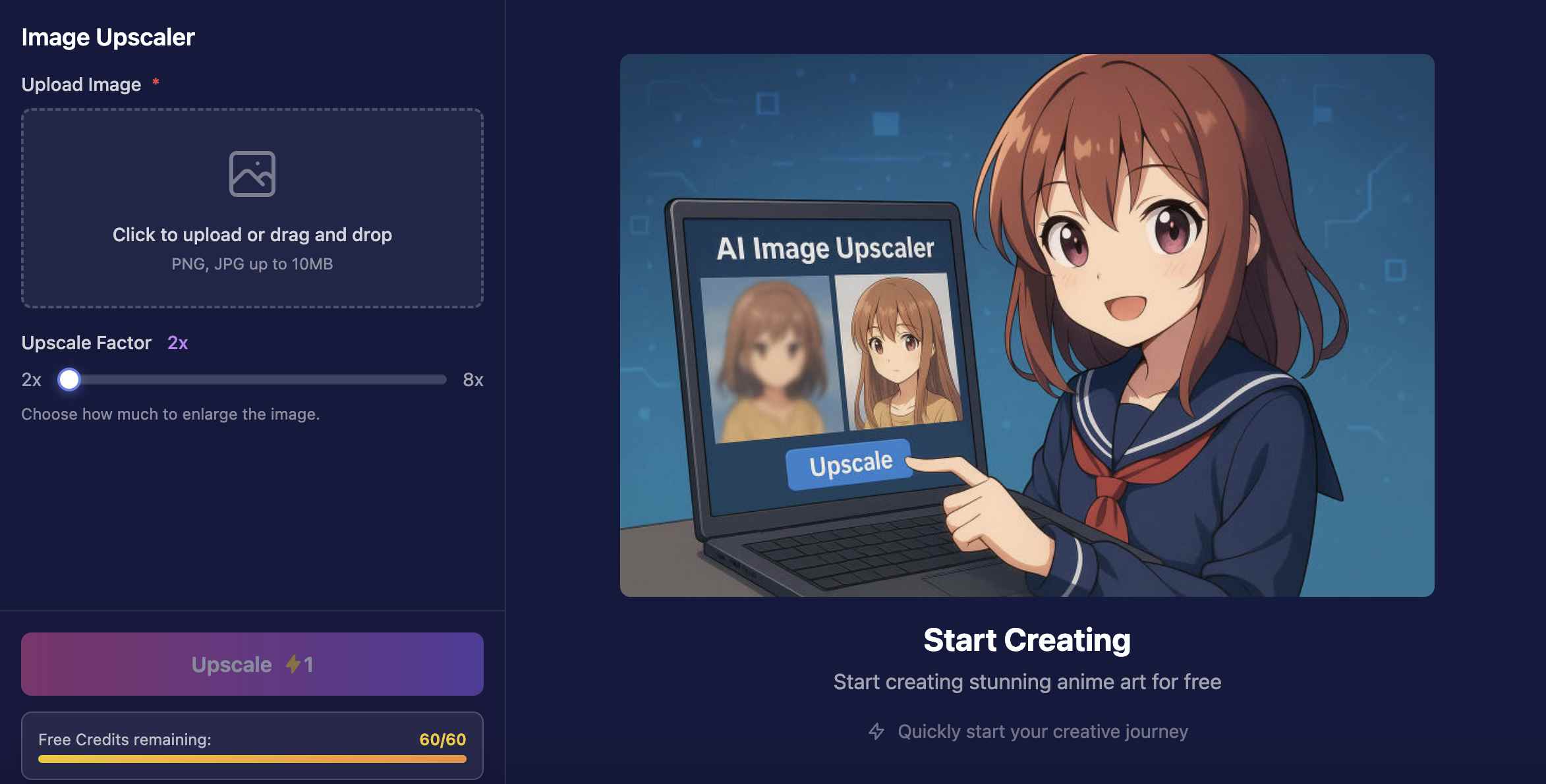 How to use image upscaler to upscale images online free