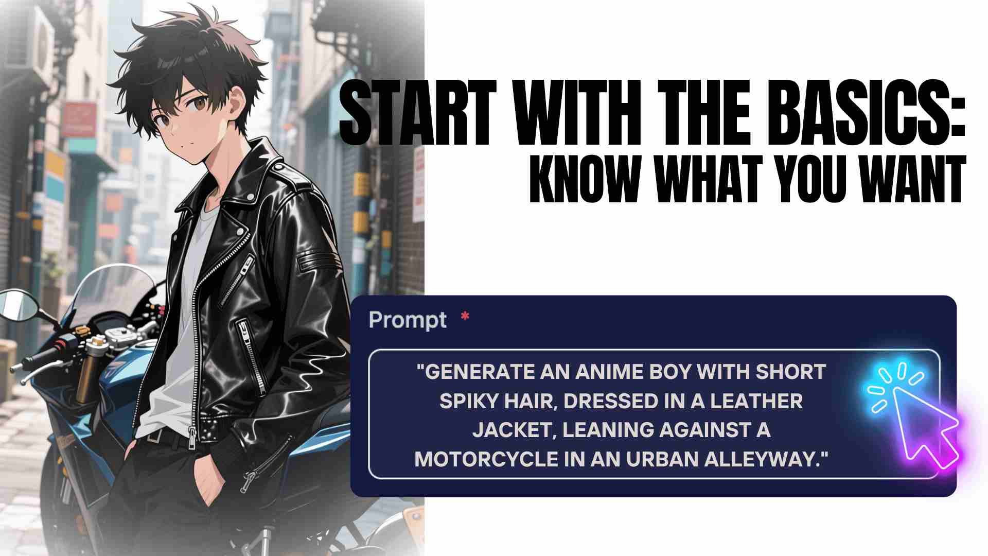 Brainstorming anime character design using AI anime generator